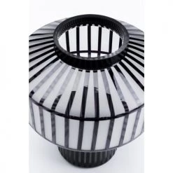 Kare Design Vases Vase En Verre Gris Clair Mat Et Noir Brillant H30 -Vases Soldes vase en verre gris clair mat et noir brillant h30 4