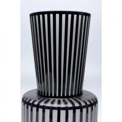 Kare Design Vases Vase En Verre Gris Clair Mat Et Noir Brillant H41 -Vases Soldes vase en verre gris clair mat et noir brillant h41 2