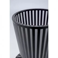 Kare Design Vases Vase En Verre Gris Clair Mat Et Noir Brillant H41 -Vases Soldes vase en verre gris clair mat et noir brillant h41 4