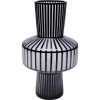 Kare Design Vases Vase En Verre Gris Clair Mat Et Noir Brillant H42 -Vases Soldes vase en verre gris clair mat et noir brillant h42