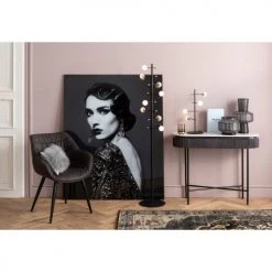 Kare Design Vases Vase En Verre Gris Clair Mat Et Noir Brillant H42 -Vases Soldes vase en verre gris clair mat et noir brillant h42 3