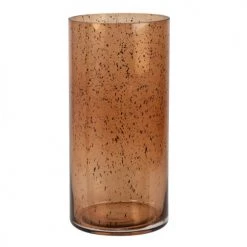 Maisons Du Monde Vases Vase En Verre Marron Et Noir H25