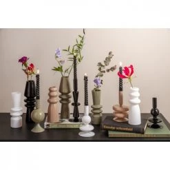 Present Time Vases Vase En Verre Noir H20,5cm -Vases Soldes vase en verre noir h20 5cm 4