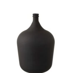 LANADECO Vases Vase En Verre Marron H56cm -Vases Soldes vase en verre noir mat h56cm 3