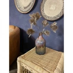 Now’s Home Vases Vase En Verre Nuances Bleutées Et Roses -Vases Soldes vase en verre nuances bleutees et roses 2