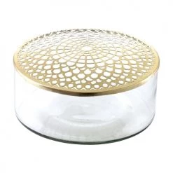 Villa Collection Vases Vase En Verre Or