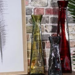 Sensei Maison Vases Vase En Verre Recyclé Anthracite 45 Cm -Vases Soldes vase en verre recycle anthracite 45 cm 2