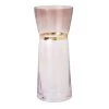 Maisons Du Monde Vases Vase En Verre Rose Et Doré H27 -Vases Soldes vase en verre rose et dore h27 1000 0 5 228293 1