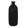 Maisons Du Monde Vases Vase En Verre Strié Noir H30 -Vases Soldes vase en verre strie noir h30 1000 16 32 214216 2