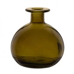 Maisons Du Monde Vases Vase En Verre Teinté Verre Olive H12