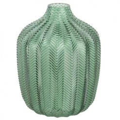 Maisons Du Monde Vases Vase En Verre Teinté Vert H18