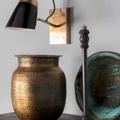 Dutchbone Vases Vase Et Pot En Métal Doré -Vases Soldes vase et pot en metal dore 3