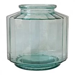Maison Tilleul Vases Vase Façon Bonbonnière Facetté Transparent