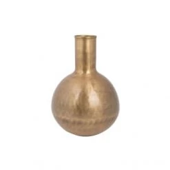 Dutchbone Vases Vase Fat En Laiton Doré