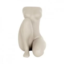 Present Time Vases Vase Femme Assise Polyrésine Blanc H37cm