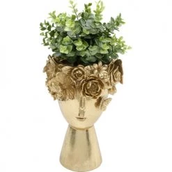 Kare Design Vases Vase Femme Couronne De Fleurs En Polyrésine Dorée H30 -Vases Soldes vase femme couronne de fleurs en polyresine doree h30 2