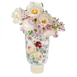 Kare Design Vases Vase Fleurs En Céramique Blanche H27 -Vases Soldes vase fleurs en ceramique blanche h27 1