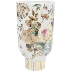Kare Design Vases Vase Fleurs En Céramique Blanche H27 -Vases Soldes vase fleurs en ceramique blanche h27 2