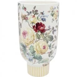 Kare Design Vases Vase Fleurs En Céramique Blanche H27 -Vases Soldes vase fleurs en ceramique blanche h27 3