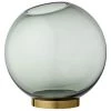 AYTM Vases Vase Globe Verre Et Laiton Large D21cm -Vases Soldes vase globe verre et laiton large d21cm