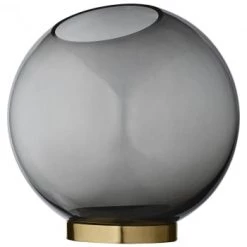AYTM Vases Vase Globe Verre Et Laiton Large D21cm -Vases Soldes vase globe verre et laiton large d21cm 2