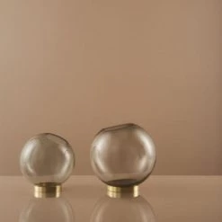 AYTM Vases Vase Globe Verre Et Laiton Mini D10cm -Vases Soldes vase globe verre et laiton mini d10cm 16