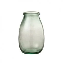 LANADECO Vases Vase Haut Verre Transparent H27cm