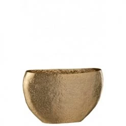 LANADECO Vases Vase Irrégulier Alu Or H29cm