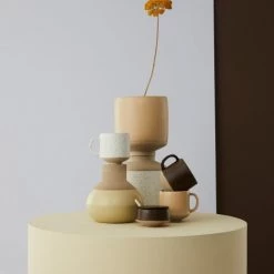 OYOY Living Design Vases Vase Marron 100% Grès Ø15xH15cm -Vases Soldes vase marron 100 gres oe15xh15cm 1