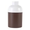 Zago Vases Vase Métal Blanc Et Marron H26 Cm -Vases Soldes vase metal blanc et marron h26 cm