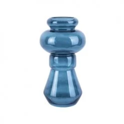 Present Time Vases Vase Morgana Glass Medium Verre Bleu