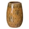 Ixia Vases Vase Moutarde Patiné H22cm 2 Ixia Vases Vase Moutarde Patiné H22cm -Vases Soldes vase moutarde patine h22cm