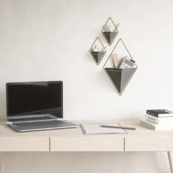 Umbra Vases Vase Mural Trigg Céramique Noir -Vases Soldes vase mural trigg ceramique noir 4