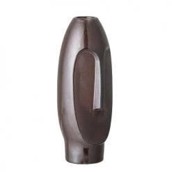 Bloomingville Vases Vase Naomi En Grès Céramique Marron H26 Cm -Vases Soldes vase naomi en gres ceramique marron h26 cm 4