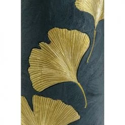 Kare Design Vases Vase Noir Feuilles De Ginkgo Dorées En Polyrésine H95 -Vases Soldes vase noir feuilles de ginkgo dorees en polyresine h95 4
