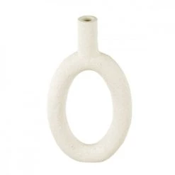 Present Time Vases Vase Oval High Résine Blanc