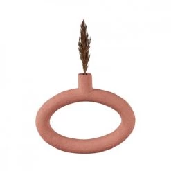 Present Time Vases Vase Oval Wide Résine Terracotta -Vases Soldes vase oval wide resine terracotta 5