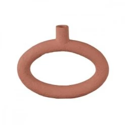 Present Time Vases Vase Oval Wide Résine Terracotta -Vases Soldes vase oval wide resine terracotta 7