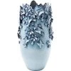 Kare Design Vases Vase Papillons Et Fleurs En Grès Bleu H50 -Vases Soldes vase papillons et fleurs en gres bleu h50