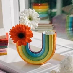DOIY Vases Vase Rainbow Céramique Multicolore -Vases Soldes vase rainbow ceramique multicolore 1