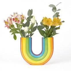 DOIY Vases Vase Rainbow Céramique Multicolore -Vases Soldes vase rainbow ceramique multicolore 3