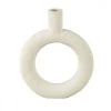 Present Time Vases Vase Ring Rond Résine Blanc -Vases Soldes vase ring rond resine blanc 2
