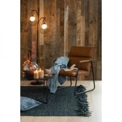 LANADECO Vases Vase Rond Bois/verre Marron Foncé H22,5cm -Vases Soldes vase rond bois verre marron fonce h22 5cm 2