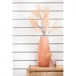 LANADECO Vases Vase Rond Céramique Pamplemousse H48cm -Vases Soldes vase rond ceramique pamplemousse h48cm 1