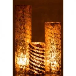 LANADECO Vases Vase Rond Verre Argent H61cm -Vases Soldes vase rond verre argent h61cm 5