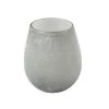 LANADECO Vases Vase Rond Verre Gris H15cm -Vases Soldes vase rond verre gris h15cm