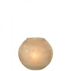LANADECO Vases Vase Rond Verre Or H22cm -Vases Soldes vase rond verre or h22cm 1