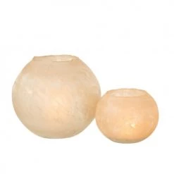 LANADECO Vases Vase Rond Verre Or H22cm -Vases Soldes vase rond verre or h22cm 4