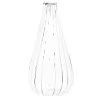 Maisons Du Monde Vases Vase Strié En Verre Transparent H15 - Lot De 2 -Vases Soldes vase strie en verre transparent h15 1000 8 33 224918 1