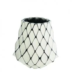 Sia Deco Vases Vase Tartan En Aluminium H26cm